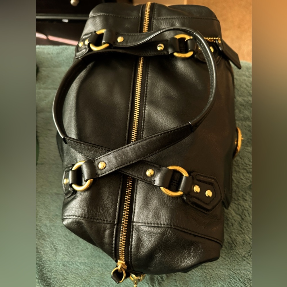 Black Leather Coach Handbag - Picture 12 of 12